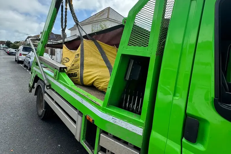 Full skip bag collected from a residential street